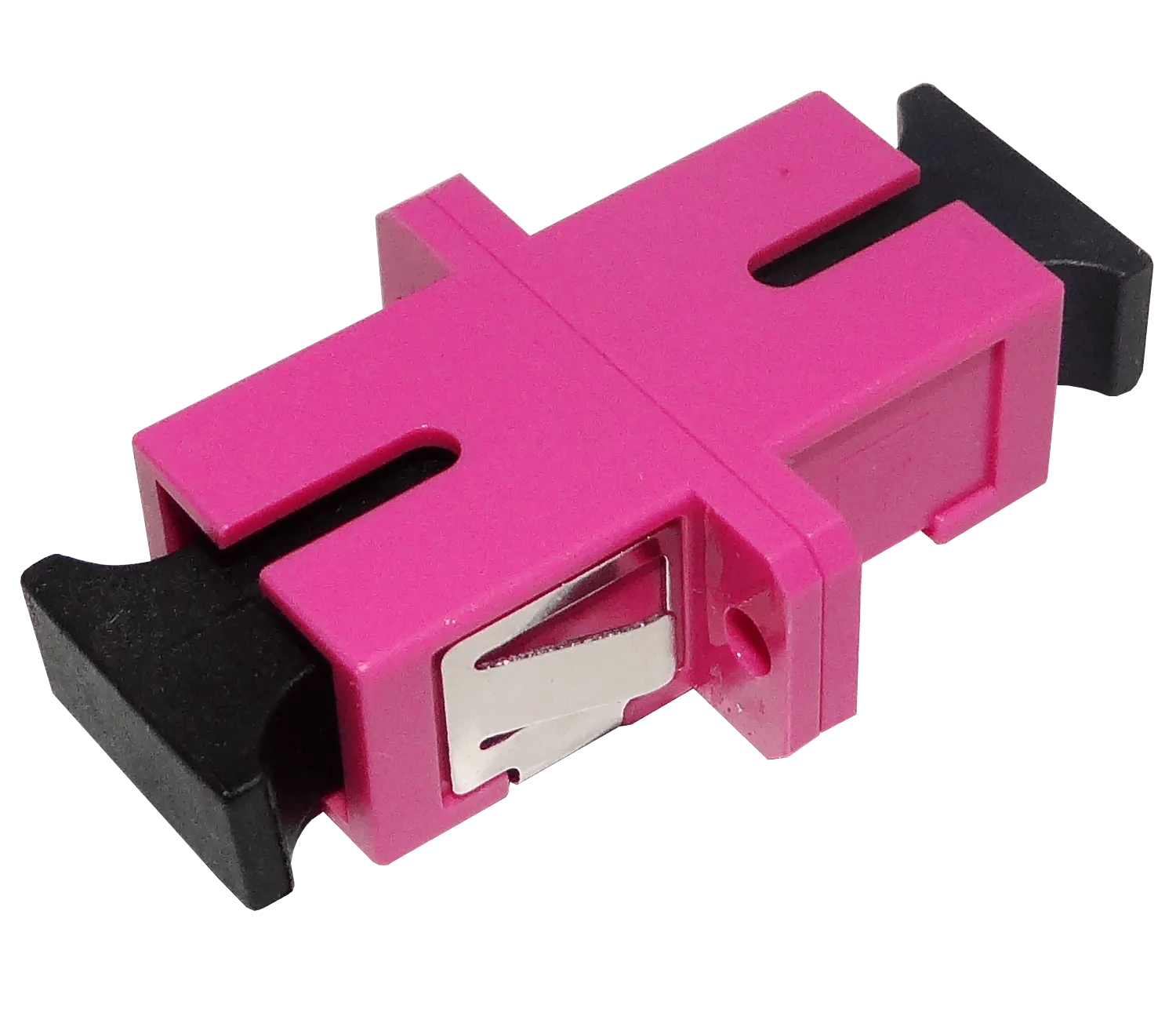 SC-SC Fucsia OM4 SX-Simplex Copla p/Fibra Adaptador p/Cabecera-CL/Caja 1
