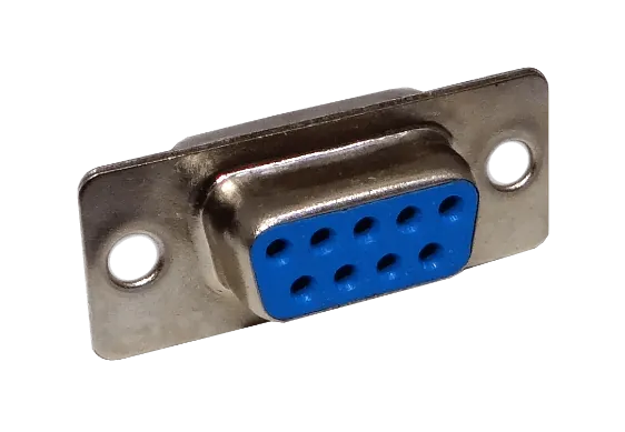 Conector Serial DB9-H Hembra 9 Pines D-Sub Soldable, 31mm, Requiere Capucha, Color Plateado 1