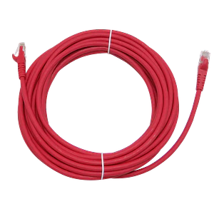 Cable Patch Cruzado LINKMADE Cat6 7.5mt Rojo U/UTP CrossOver 568A/568B