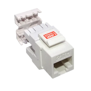 Faceplate Keystone Cat5E LINKMADE KP5WL-1 Blanco 180 U UTP Punchable Herramienta