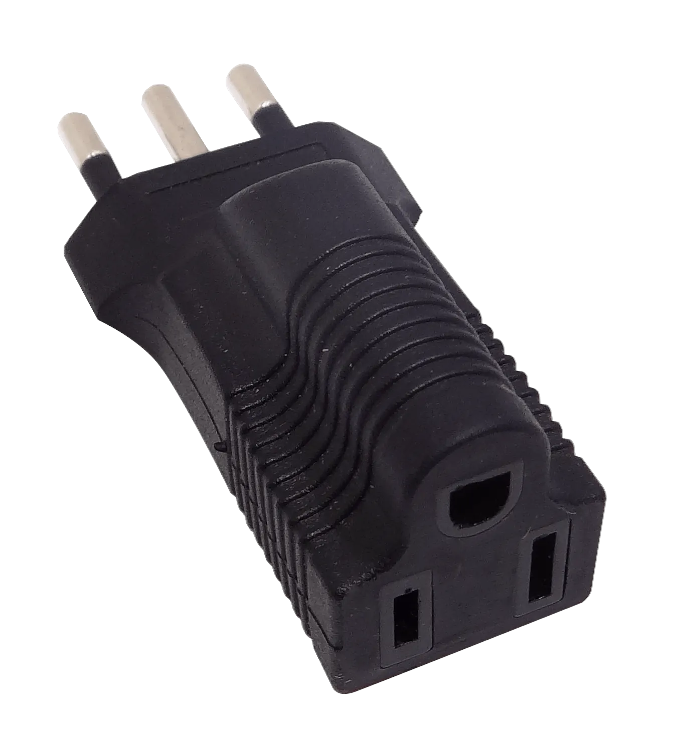 Adaptador Inyectado Enchufe con-Tierra Americano-Chileno sin-Certific 1