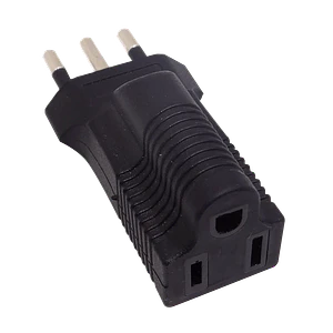 Adaptador Inyectado Enchufe con-Tierra Americano-Chileno sin-Certific
