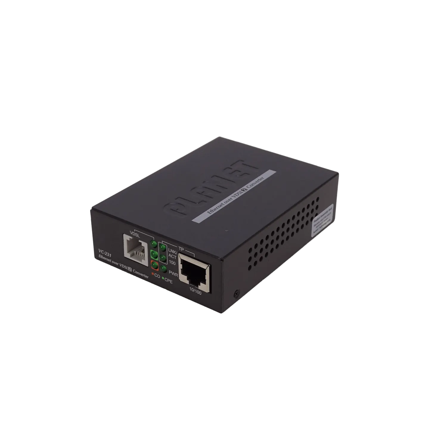 PLANET 1-100-RJ45 1-RJ11 ETHERNET OVER VDSL 1,4KM MASTER/SLAVE 4-DIP 1