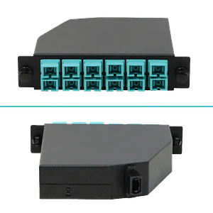 Cassette de Fibra Óptica Pre-conectorizado OM3 12-SC a 1-MPO/M para Panel 1U - CASCOM3