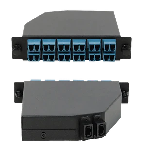 Cassette de Fibra Óptica Pre-conectorizado SM 24-LC a 2-MPO/M para Panel 1U - CALCSM