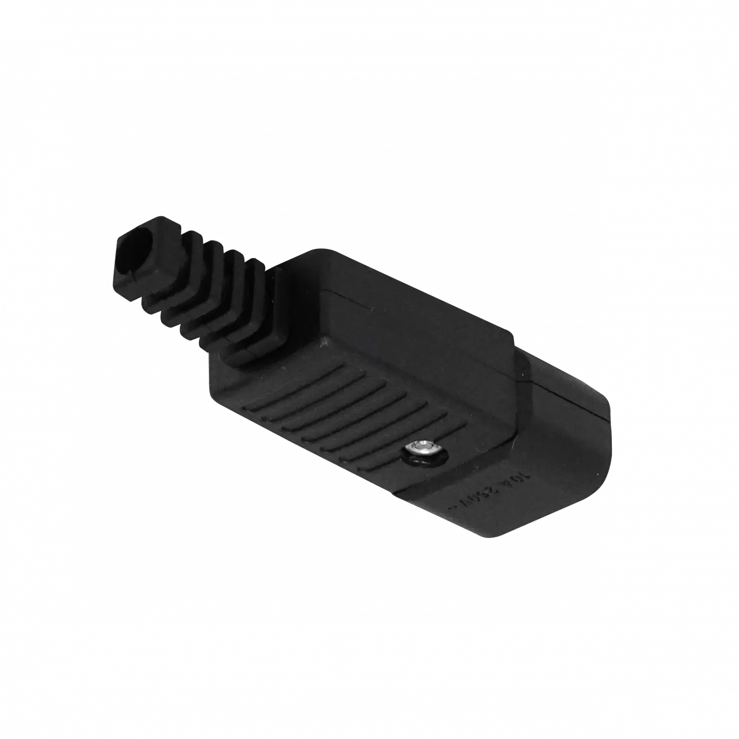 Enchufe Macho C14 Volante Computacion 10A Negro 1
