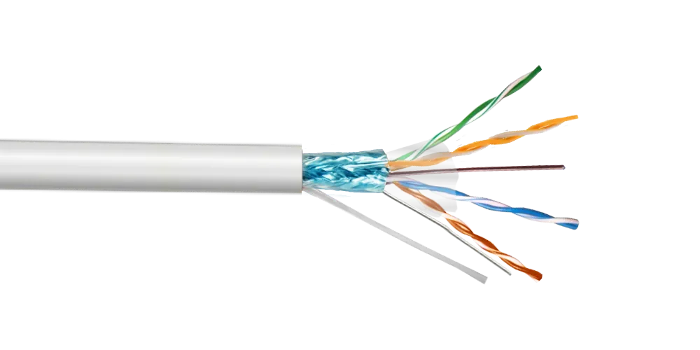 Cable F/UTP LINKCHIP Blanco Exterior AWG25/0.45mm CCA 305mt Aleación 1