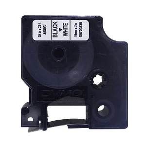 DYMO 19mm Negro en Fondo Blanco Cinta 7mt D1-Label Cassette