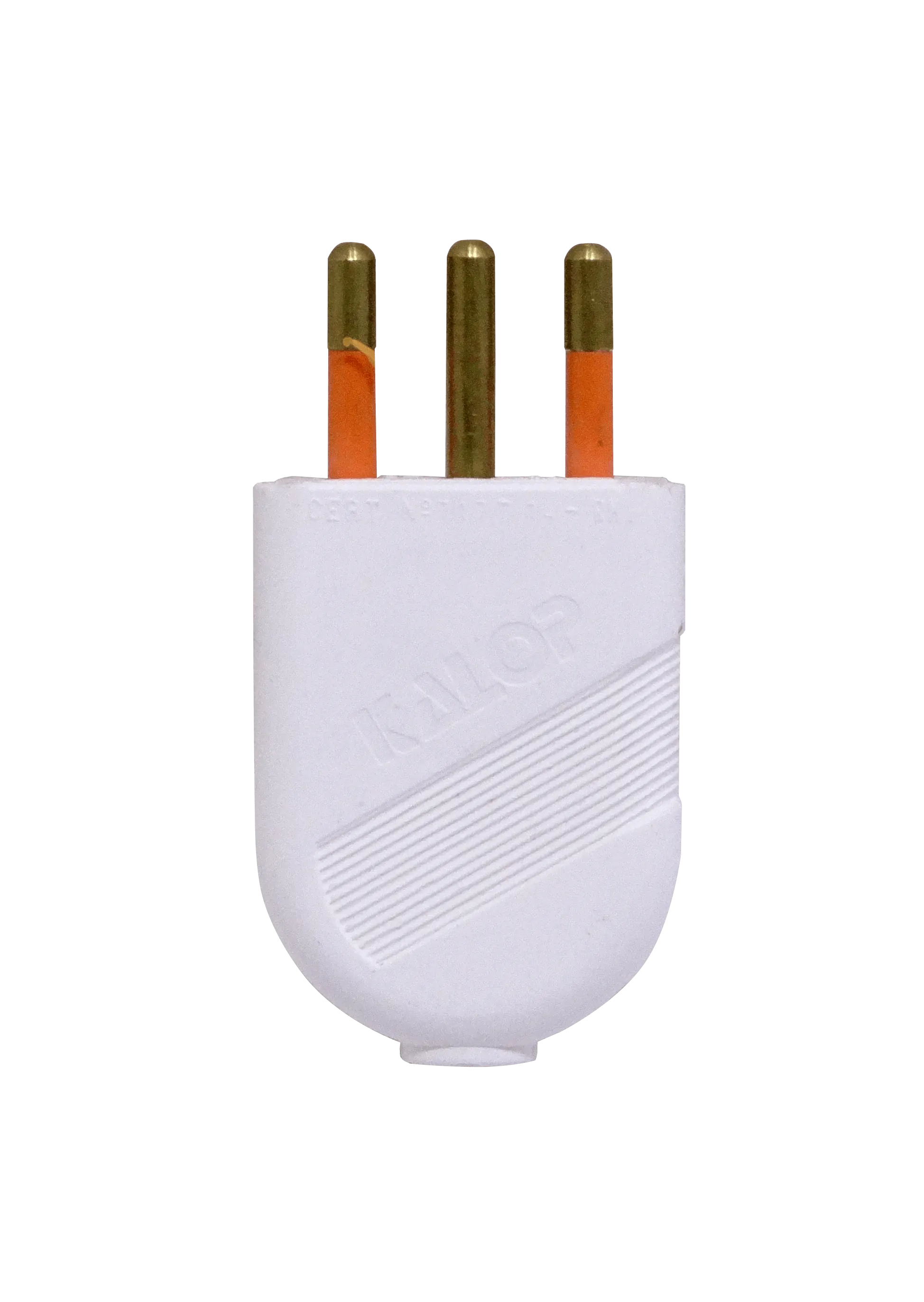 KALOP 2P+T Blanco 10A SEC-60477 Enchufe Macho Volante c/Tierra KL44404 1