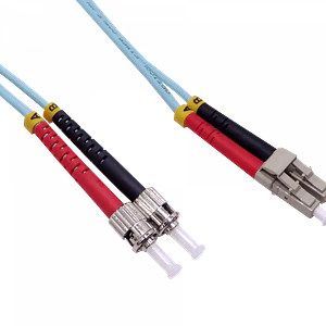 3mt LC-ST OM3 Multimodo MM Duplex Jumper Fibra 3.0mm 50/125um LSZH