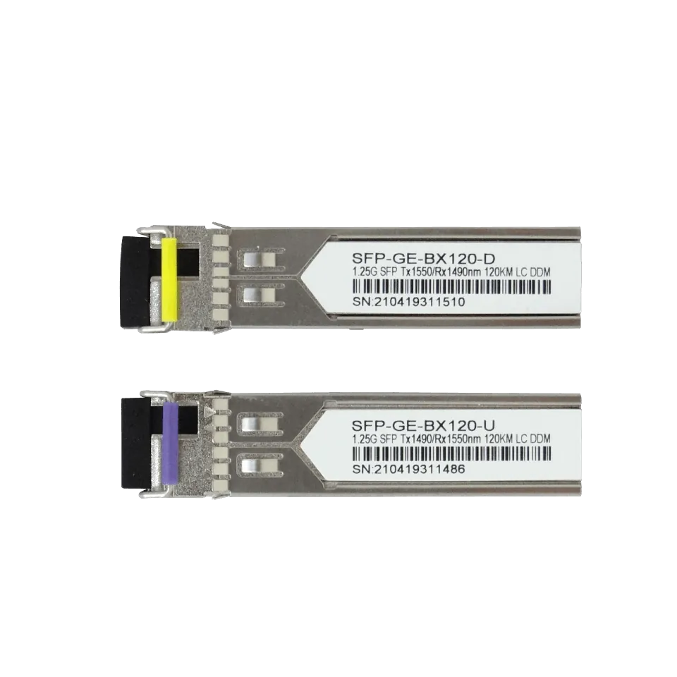 1-LC 120km Pareja SFP WDM Bidireccional 1550nm/1490nm 1,25Gbps 1.25g 1
