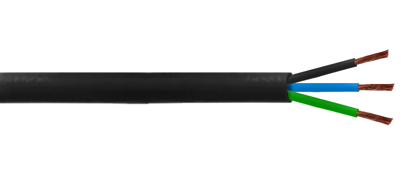 Cable Eléctrico Negro 3x4.0mm RVV 100 Metros 18-26A Flexible 1