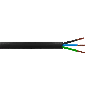 Cable Eléctrico Negro 3x4.0mm RVV 100 Metros 18-26A Flexible