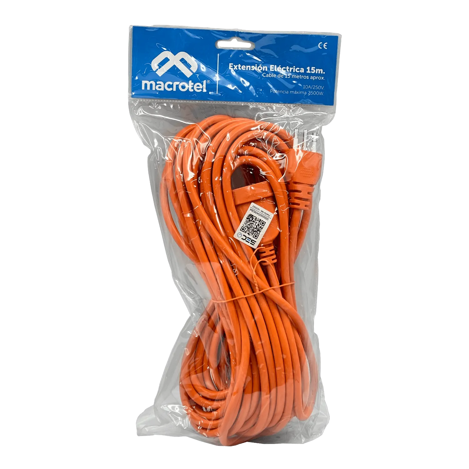 Extensión Eléctrica Macrotel, Largo 15 Metros, 2500W 1