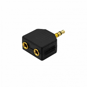 Adaptador Para Auriculares Macrotel, 2x1 3.5mm Hembra, 1 3.5mm Macho