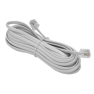 4,5mt Marfil Cable Telefonico 4-Conductores RJ11/14 M-M 6P4C Extension