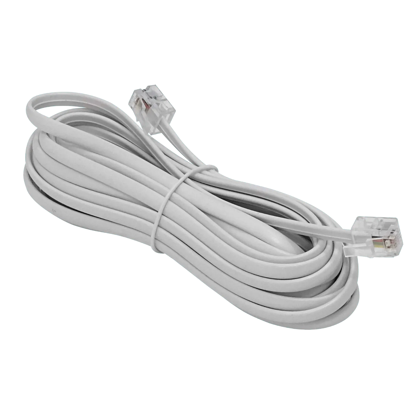 4,5mt Marfil Cable Telefonico 4-Conductores RJ11/14 M-M 6P4C Extension 1