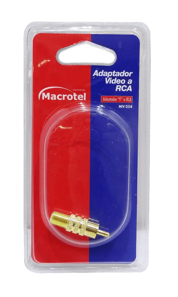 ADAPTADOR COPLA F-H RCA-M DORADO 1