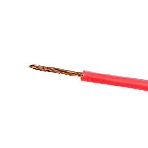 Cable Conductor Rojo 1x26AWG Cobre 0,13mm² Aislado PVC 100m