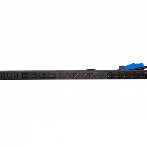 PDU Vertical 32 A LK 12 C13 4 C19 6 Schuko Volt-Amp Auto-térmico