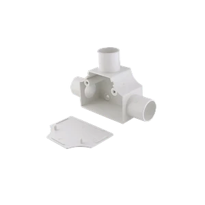 LINKCHIP 25mm Tee con Tapa para Tubo PVC Blanco Derivacion en T