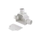 LINKCHIP 25mm Tee con Tapa para Tubo PVC Blanco Derivacion en T - Miniatura 1