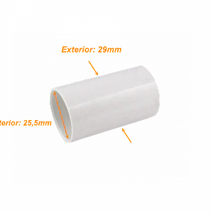 LINKCHIP 25mm Copla PVC para Tubo Blanco