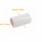 LINKCHIP 25mm Copla PVC para Tubo Blanco - Miniatura 1
