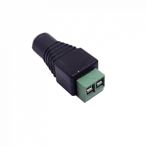 5,5x2,1mm Plug-Hembra-Jack a Regleta 2-pin Conector Electrico