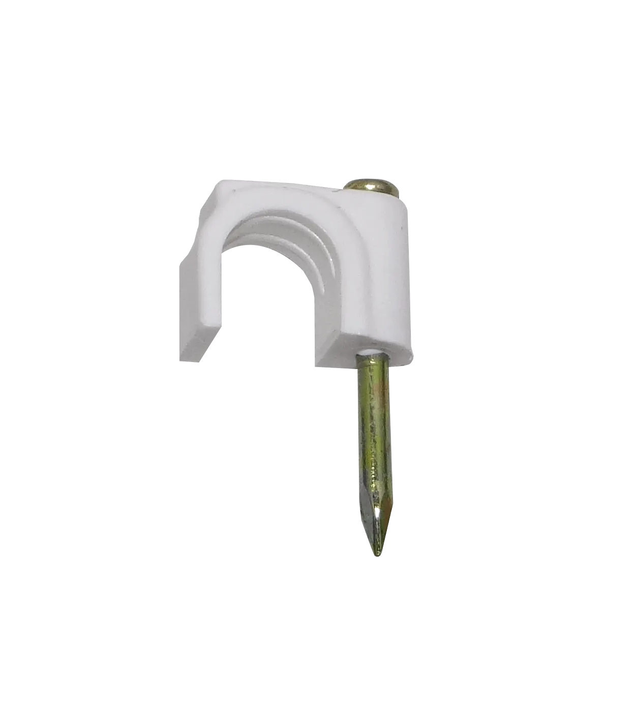 KALOP 50-UN C8 Blanca 8x8mm Clavo-12x2mm Zincado Sujeta-Cable Coaxial 1