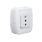 KALOP 1-Enchufe Sobrepuesto Blanco con-Tierra Tekna KS39672 - Miniatura 1