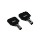 Chapa Electrica 2-Pin 12mm Llave Seguridad req-Soldar-Cables 0,5A 250V - Miniatura 1
