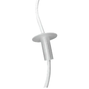Blanco Plastico Diameto int7,6/10mm para pasar Cable por muro-26mm