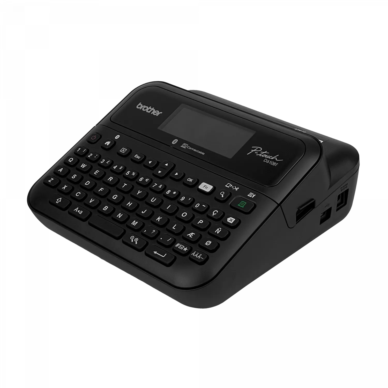 Rotuladora Electrónica Brother PT-D600VP, Pantalla LCD a Color, Teclado QWERTY, Corte Automático 1