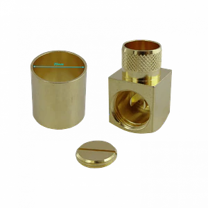 RPSMA-Macho Angular LMR600 Conector Coaxial Crimpeable CA600