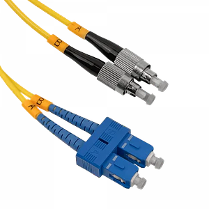 1mt SC-FC MonoModo SM Duplex Jumper Cable Fibra 3.0mm 9/125um