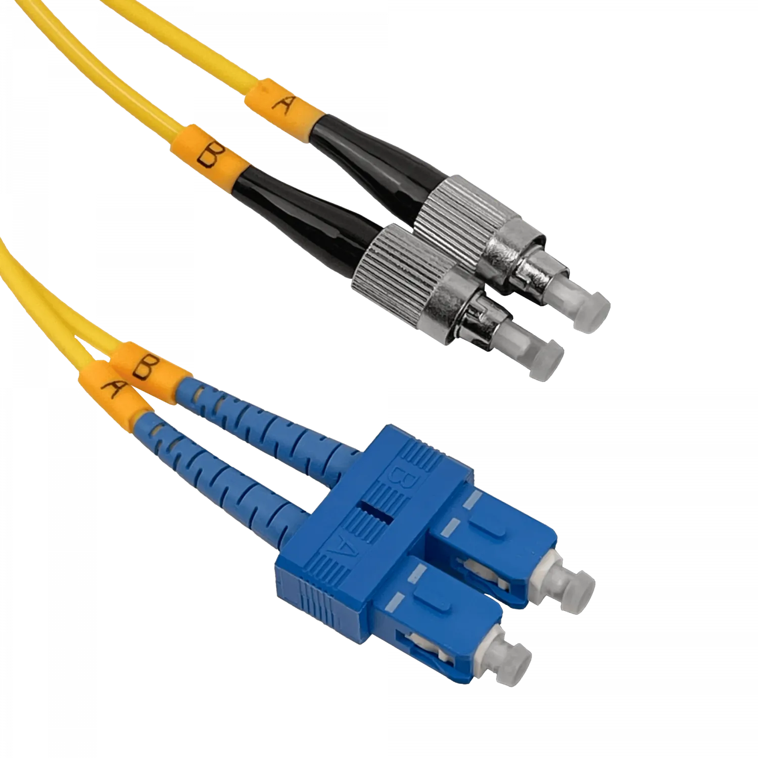 1mt SC-FC MonoModo SM Duplex Jumper Cable Fibra 3.0mm 9/125um 1