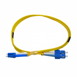 1mt LC-SC/UPC MonoModo SM Duplex Jumper Cable Fibra 9/125um 3mm