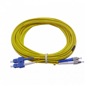 10mt SC-FC MonoModo SM Duplex Jumper Cable Fibra 9/125um 3.0mm