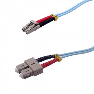 10mt LC-SC OM3 MultiModo MM Duplex Jumper Fibra 50/125um 3.0mm LSZH