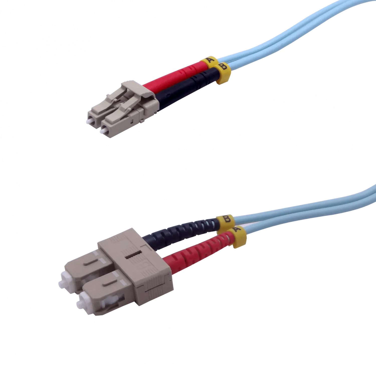 10mt LC-SC OM3 MultiModo MM Duplex Jumper Fibra 50/125um 3.0mm LSZH 1