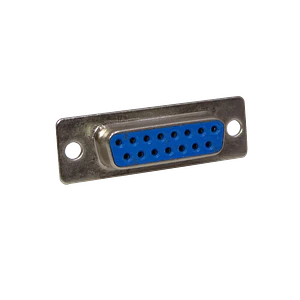 Conector DB15-H Hembra DA-15, 15 Pines, 2 Filas, Soldable, 39mm de Ancho, sin Tapa