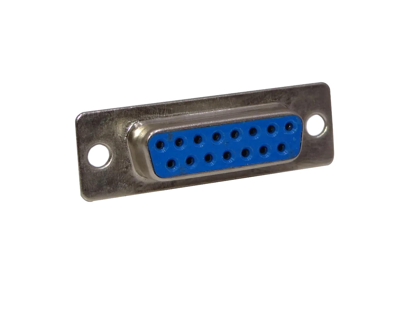 Conector DB15-H Hembra DA-15, 15 Pines, 2 Filas, Soldable, 39mm de Ancho, sin Tapa 1