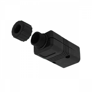 Enchufe Macho C20 Volante 16A Negro para UPS de alta potencia