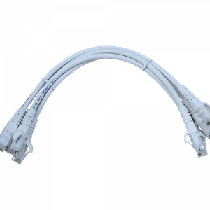 Pack x4 Cable Patch LINKMADE Cat6 Blanco 30cm LSZH UTP Inyectado Multifilar
