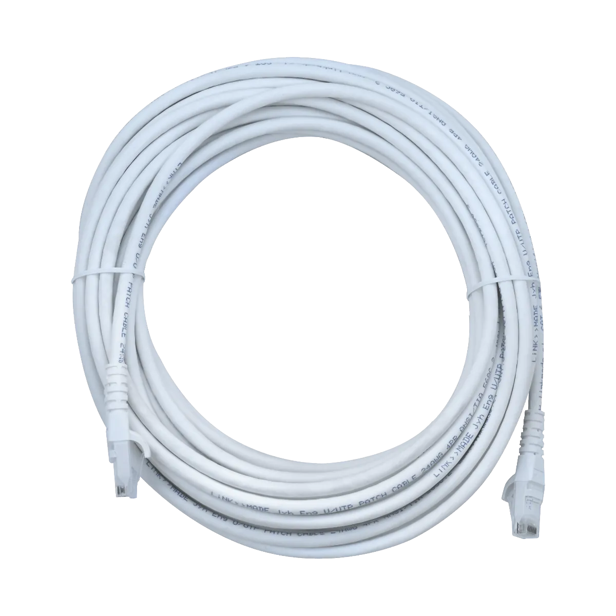 Cable Patch LINKMADE Cat6 Blanco LSZH UTP 10 metros Inyectado Multifilar para Instalaciones Amplias 1