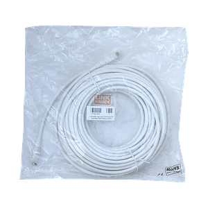 Cable Patch LINKMADE Cat6 U/UTP 20mt Blanco LSZH Inyectado Multifilar