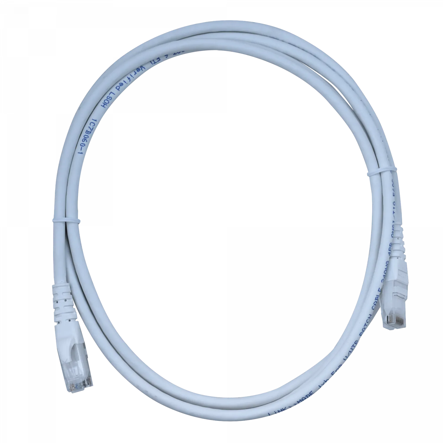 Cable Patch LINKMADE Cat6 Blanco LSZH UTP 2 metros Inyectado Multifilar para Redes Fiables 1