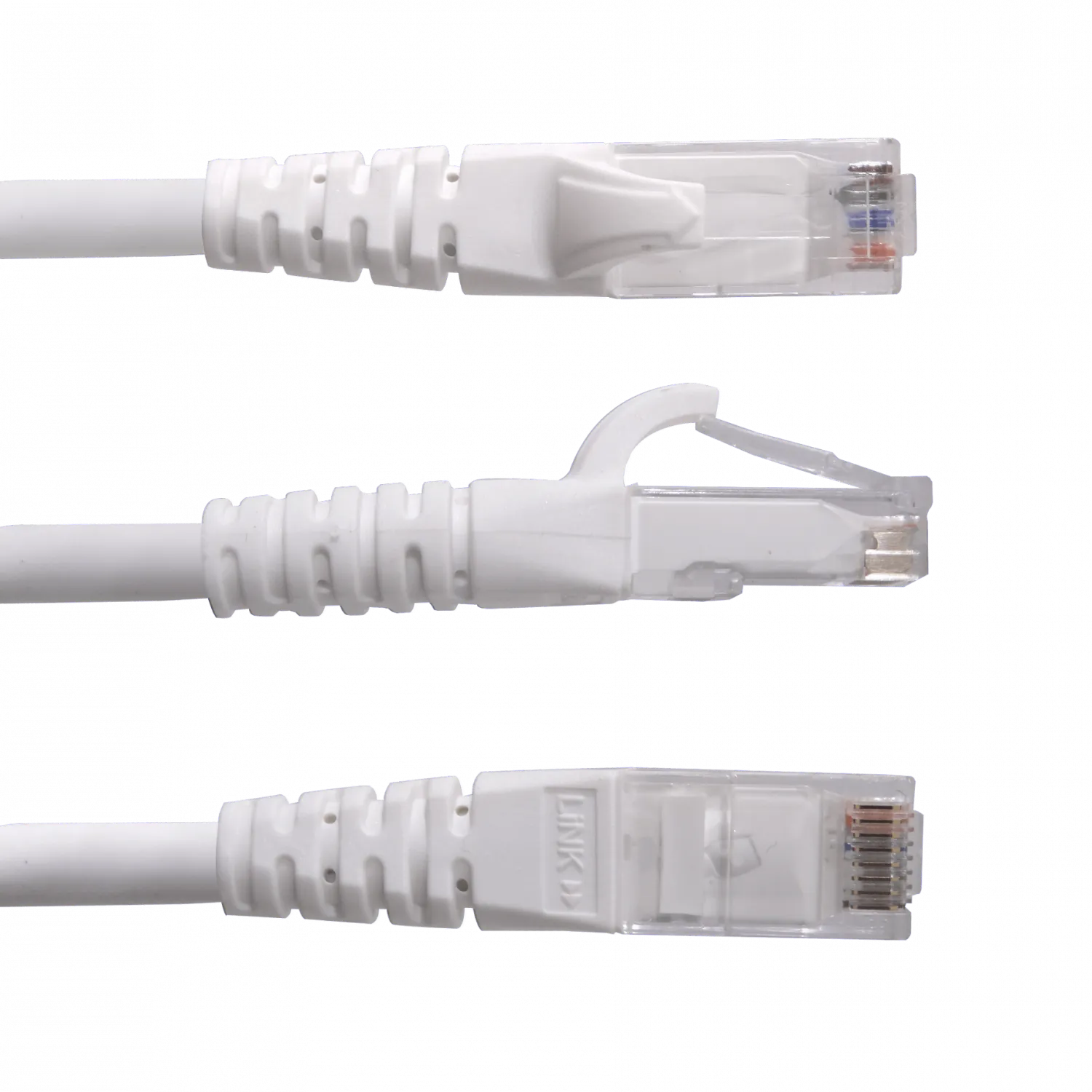 Cable Patch LINKMADE Cat6 Blanco LSZH UTP 1.5 metros Inyectado Multifilar de Alto Rendimiento 1