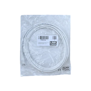 Cable Patch LINKMADE Cat6 Blanco LSZH UTP 3 metros Inyectado Multifilar con Conexión Estable